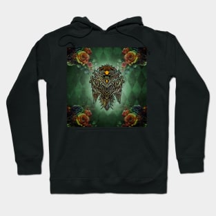 Awesome owl with roses Hoodie